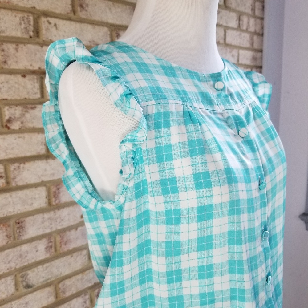 New Q Mack Summer Blue Sweetheart Ruffle Dress - Picture 6 of 8
